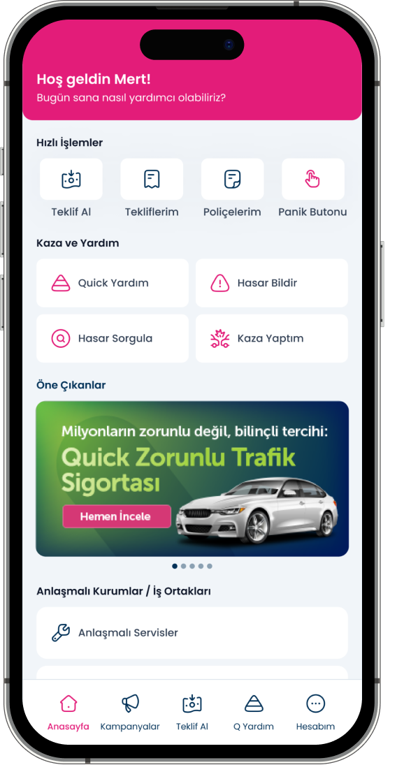 Quick Mobil Uygulama